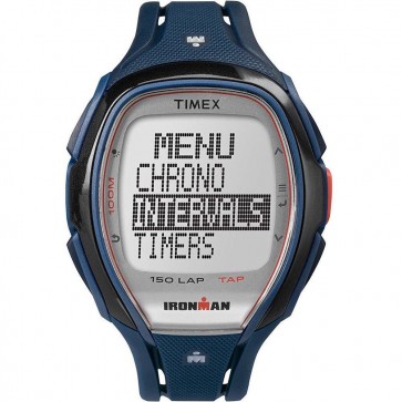 Timex Mens Gents Iron Man Sleek 150 Alarm Chronograph Navy