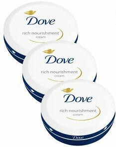 Dove Ladies Womens 150ml Rich Nourishment Cream Pot 3 Pack