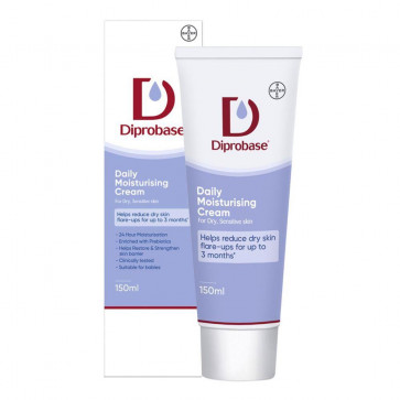 Diprobase Daily Moisturising Cream 150ml for Dry Sensitive Skin Ladies Womens