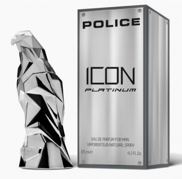 Police Icon Platinum 125ml EDP Mens Gents Aftershave Cologne Fragrance