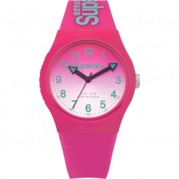 Superdry Ladies Womens Campus Pink Wrist  Watch SYL198PN