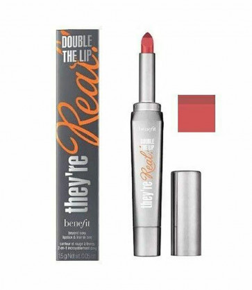 Benefit Ladies Womens They're Real Double Lipstick in Lusty Rose