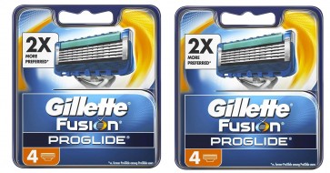 Gillette Fusion ProGlide Razor Blades for Men 4 Refills 2 Pack (8 Blades)