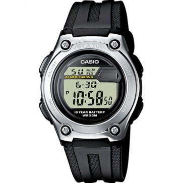 Casio Mens Digital LCD Watch Chronograph Alarm Dual Time W-211-1AVES