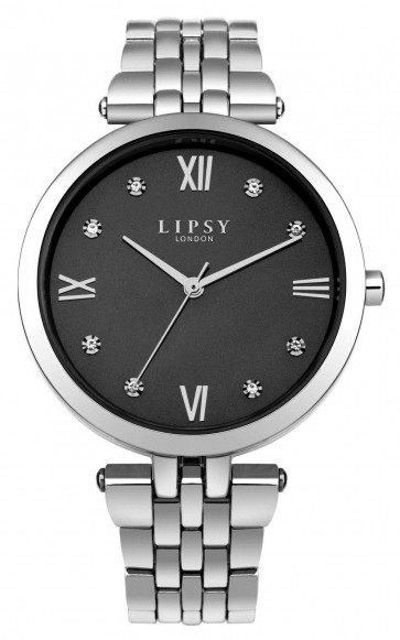 Lipsy Womens Ladies Wrist Watch Gold Strap Grey Face LP559