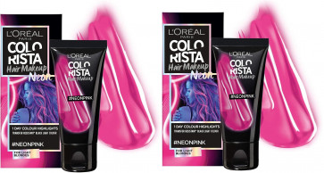 L'Oreal Ladies Womens Colorista Party Festival Neon Pink Temporary Hair Make Up 30ml