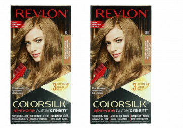 Revlon Ladies Womens Colorsilk Buttercream Lasting Color Medium Natural Blonde 2 PACK