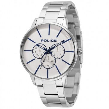 Police Mens Gents Swift Quartz Wrist Watch Silver Dial 14999JS/04M