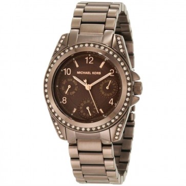 Michael Kors Womens Ladies Blair Bronze Wrist Watch Gold Tone MK5614