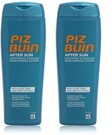 Piz Buin After Sun Soothing & Cooling Moisturising Lotion 200ml 2 PACK