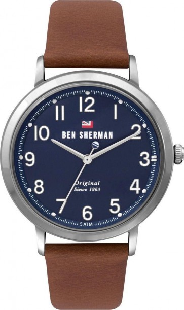 Ben Sherman Classic Quartz Leather Mens Gents Wrist Watch WBS113UT