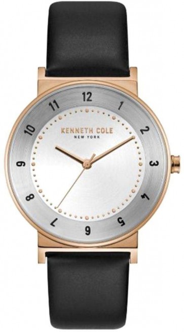 Kenneth Cole Black & Gold  Ladies Womens Wrist Watch KC50074003
