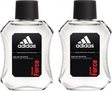Adidas Mens Gents Team Force Male EDT 100 ml Aftershave Fragrance 2 Pack