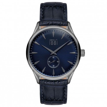 Cerruti 1881 Mens Gents Black & Blue Designer Wrist Watch CRA24006