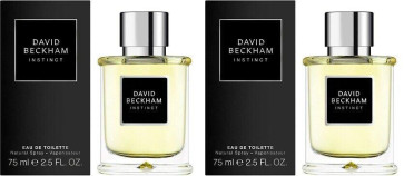 David Beckham Mens Gents Instinct for Men 75ml EDT Aftershave Fragrance 2 Pack