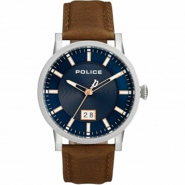 Police Mens Gents Quartz Collin Brown Wrist Watch 15404JS/03