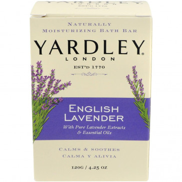 YARDLEY LADIES WOMENS 120G SOAP ENGLISH LAVENDER BOXED 4 PACK