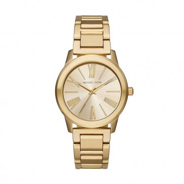 Michael Kors Hartman Womens Ladies Watch Gold Stainless Steel Bracelet Gold Dial MK3490