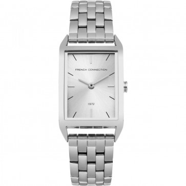 French Connection Womens Ladies Wrist Watch Silver Face FC1296SM
