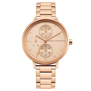 French Connection Rose Gold Ladies Womens Wrist Watch FC1323RGM