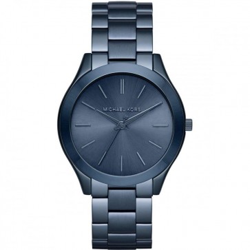 Michael Kors Slim Runway Blue Ladies Womens Wrist Watch MK3419