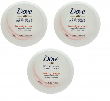 Dove Ladies Womens 75ml Nourishing Body Care 3 Pack