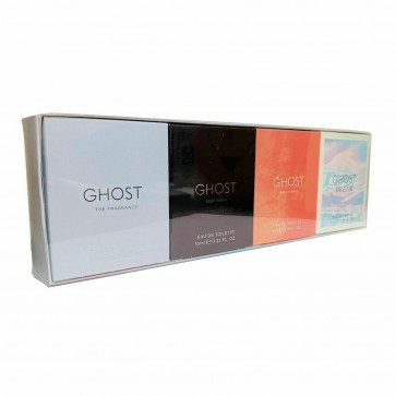 Ghost Ladies Womens 4 Piece Gift Set: Ghost EDT 5ml, Ghost Deep Night EDT 10ml, Ghost Sweetheart EDT 5ml and Ghost Dream EDP 10ml Fragrance Perfume