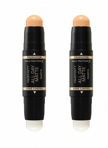 MAX FACTOR LADIES WOMENS FACEFINITY ALL DAY PAN STIK WARM BEIGE 62 2 PACK