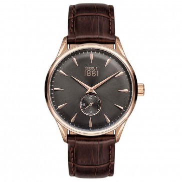 Cerruti 1881 Mens Gents Brown & Gold Designer Wrist Watch CRA24003