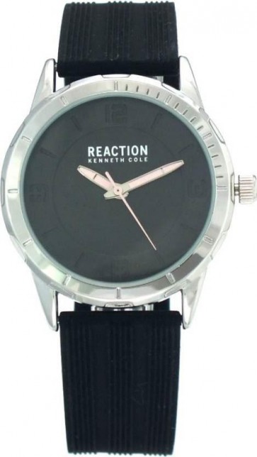Kenneth Cole Reaction Black & Silver Ladies Womens Wrist Watch RK50106001