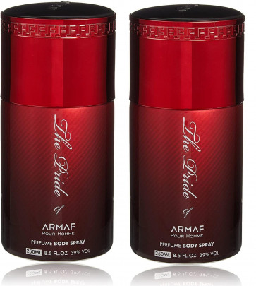 ARMAF Ladies Womens The Pride Of Armaf Red Deodorant Body Spray 250ml 2 Pack