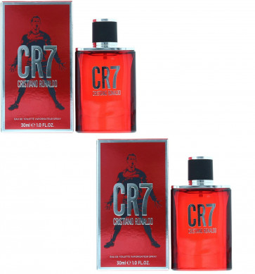 Cristiano Ronaldo Mens Gents CR7 30ml EDT Fragrance Aftershave Cologne 2 Pack