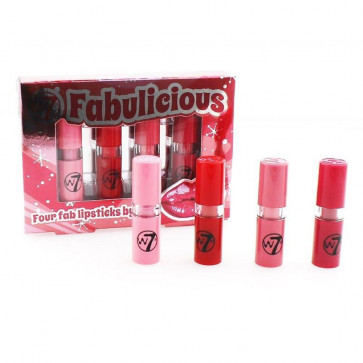 W7 Fabulicious 4 Lipsticks Set