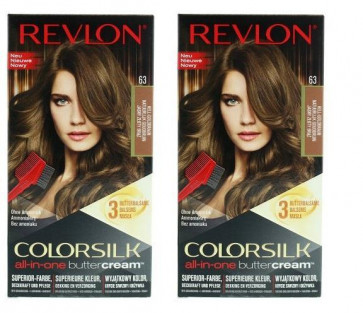 Revlon Ladies Womens Luxurious Colorsilk Buttercream Light Golden Brown 54G 2 Pack