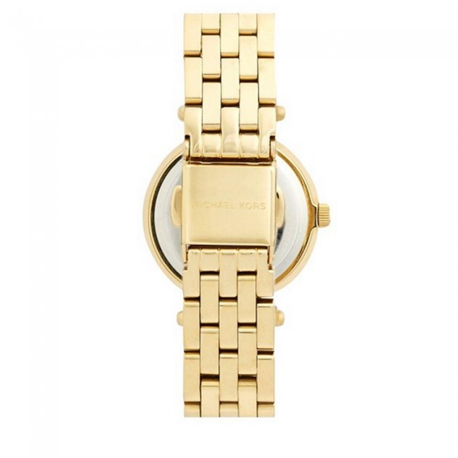 Michael Kors Ladies Darci Petite Wrist Watch Gold Bracelet White Face ...