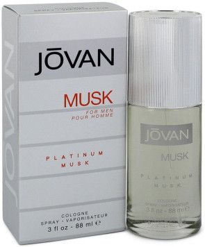 Jovan Mens Gents Platinum Musk Cologne 88ml Aftershave Fragrance