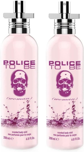 Police Ladies Womens To Be Woman Body Mist 200ml 2 Pack