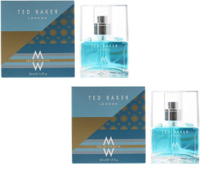 Ted Baker Mens Gents M 30ml EDT Fragrance Aftershave Cologne 2 Pack