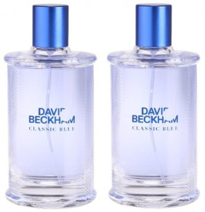 David Beckham Mens Gents Classic Blue 90ml EDT Aftershave Cologne Fragrance 2 Pack
